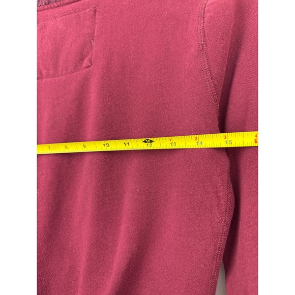 Abercrombie & Fitch Womens‎ Sweatshirt Pullover Burgundy Size Large - Picture 6 of 7